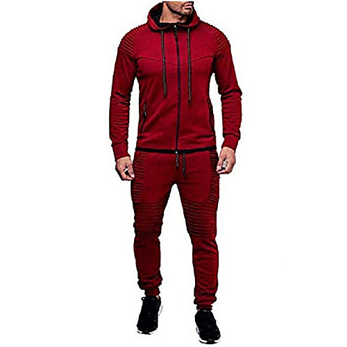 

mens tracksuit joggers hoodie sweatshirt pants sweats bottoms red