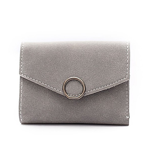 

Women's Bags PU Leather Wallet Buttons Daily Outdoor 2021 Black Blushing Pink Gray