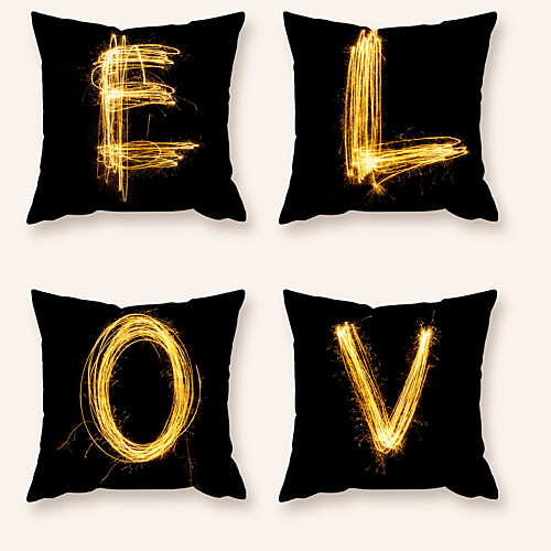 

Cushion Cover 4PC Short Plush Soft Decorative Square Throw Pillow Cover Cushion Case Pillowcase for Sofa Bedroom 45 x 45 cm (18 x 18 Inch) Superior Quality Machine Washable