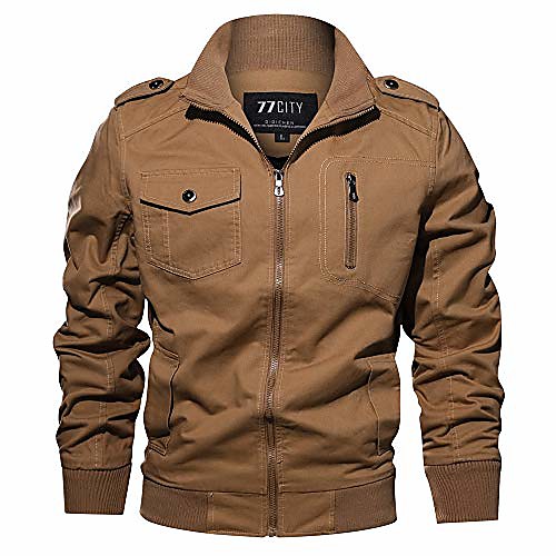 

muranba plus size men's turndown military tactical outdoor work coat jacket