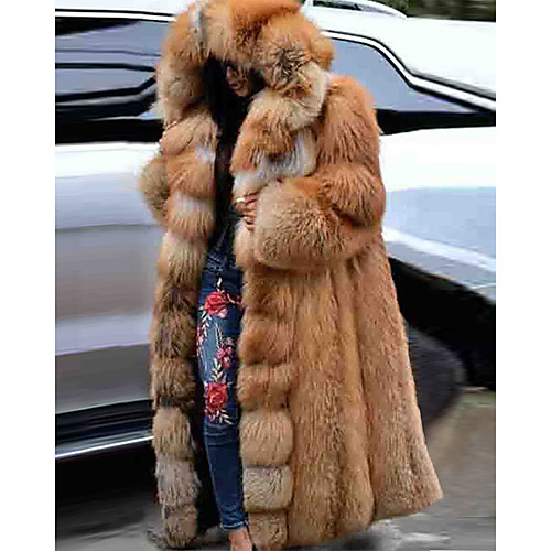 

Long Sleeve Coats / Jackets Faux Fur Party / Evening Women's Wrap With Fur