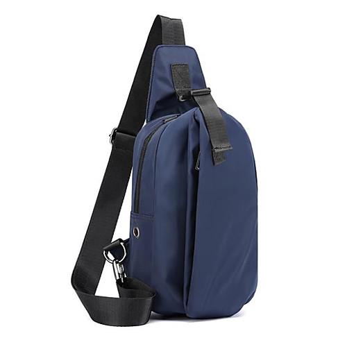 

Men's Bags Oxford Cloth Sling Shoulder Bag Chest Bag Zipper Fashion Date Office & Career Baguette Bag MessengerBag Black Blue Gray