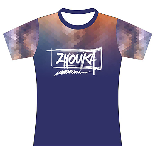 

Men's Short Sleeve Running Shirt Tee Tshirt Top Athletic Athleisure Summer Lightweight Breathable Soft Fitness Gym Workout Running Mountaineering Jogging Sportswear Color Gradient Normal Amethyst