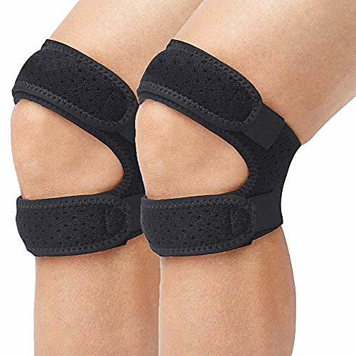 

2 pack knee brace patella knee strap adjustable patellar tendon support strap knee joint pain relief stabilizer for running,arthritis,tendinitis,tennis,volleyball,weightlifting,injury recovery