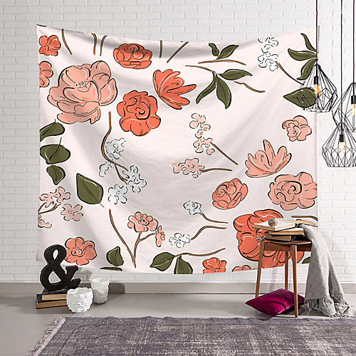 

Wall Tapestry Art Decor Blanket Curtain Hanging Home Bedroom Living Room Decoration Polyester Plant Flower Floral