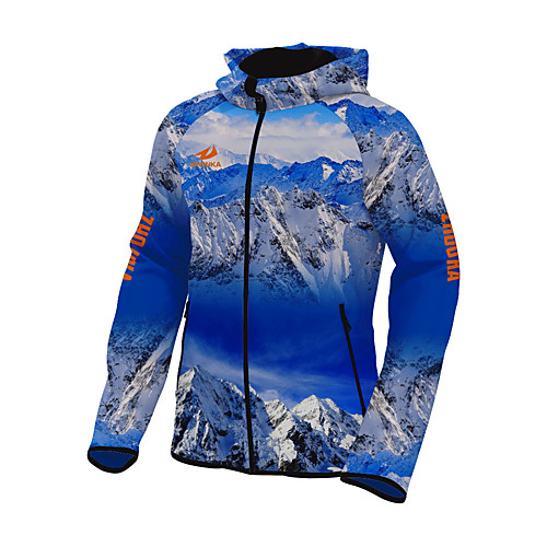 

Men's Long Sleeve Running Track Jacket Windbreaker Outerwear Coat Top Athletic Athleisure Windproof Breathable Quick Dry Fitness Gym Workout Running Jogging Training Sportswear 3D Normal Blue