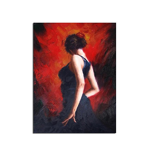 

Ballet Dancer Picture Hand Painted Abstract Palette Knife Oil Paintings On Canvas Wall Art For Living Room Home Decor Rolled Canvas No Frame Unstretched