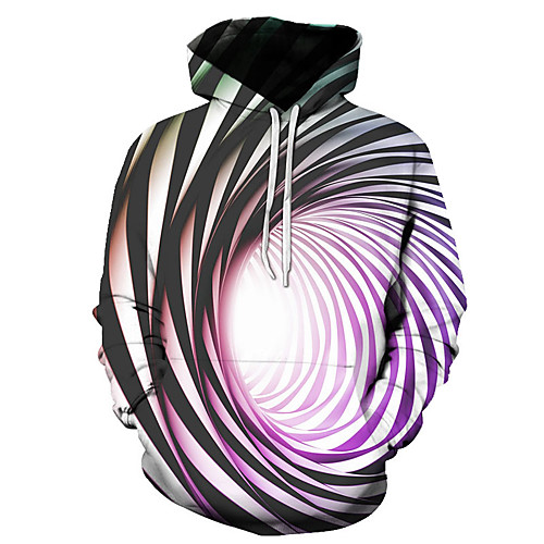 

Men's Pullover Hoodie Sweatshirt Graphic 3D Hooded Daily Weekend 3D Print 3D Print Casual Hoodies Sweatshirts Long Sleeve Rainbow