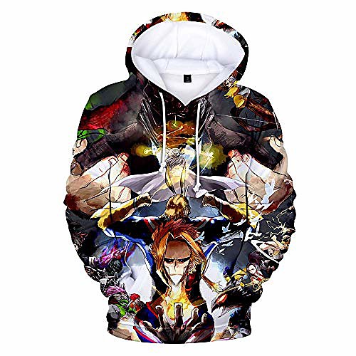 

boku no hero academia hoodie 3d printed hooded pullover sweatshirt