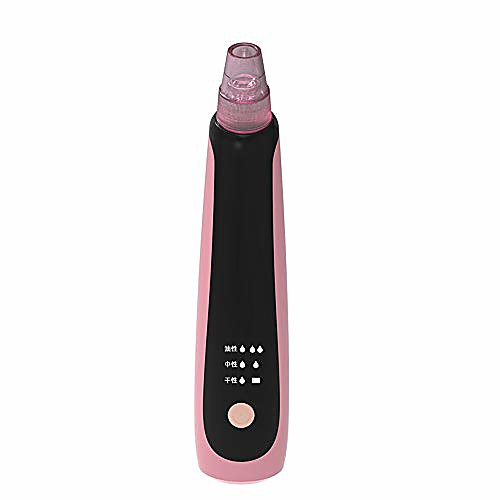 

blackhead remover vacuum screen pore cleaner 5 removable probes 3 adjustable suction modes,pink