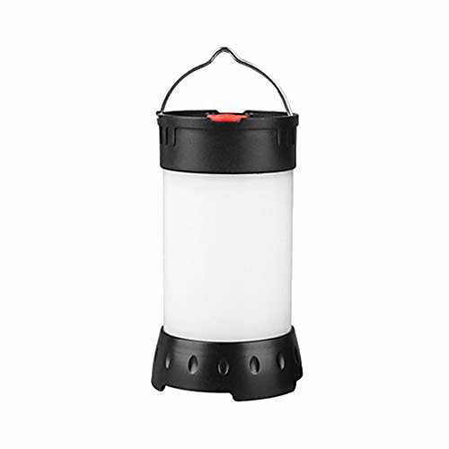 

1 pc camping lamp portable camping lantern rechargeable handheld lamp flashlights emergency lamp perfect for hiking camping (black)