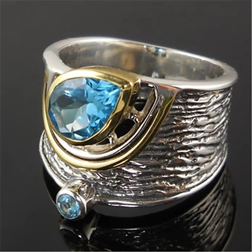 

women's ring aaa cubic zirconia 1pc silver platinum plated alloy stylish daily jewelry cute