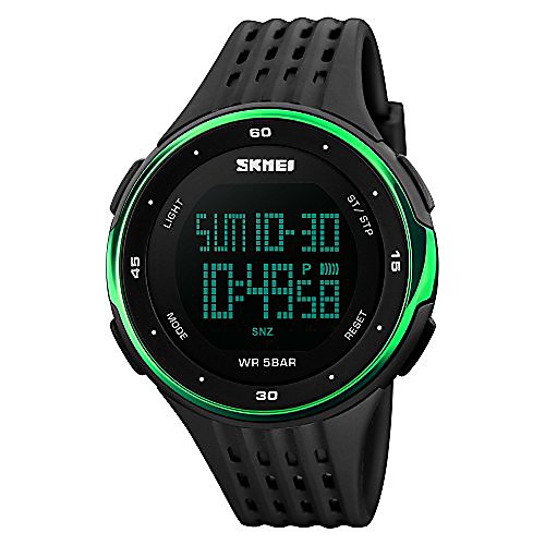 

digital wristwatches men outdoor sport chronograph pu band 50m waterproof watches