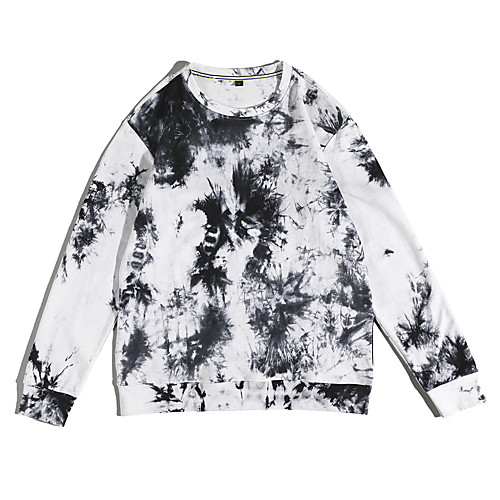 

Women's Sweatshirt Pullover Tie Dye Crew Neck Color Block Sport Athleisure Sweatshirt Top Long Sleeve Thermal Breathable Warm Soft Comfortable Everyday Use Casual Daily Outdoor / Winter