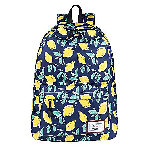 

School Bag Commuter Backpack Large Capacity Backpack Light Green Navy Blue