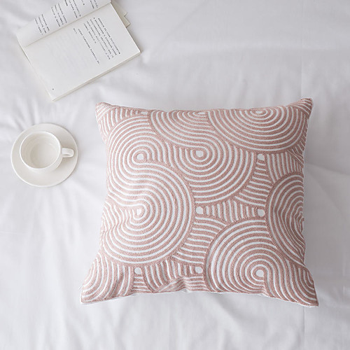 

Cotton Yarn Embroidery Craftsmanship Pillow Case Cover Living Room Bedroom Sofa Cushion Cover Modern Sample Room Cushion Cover