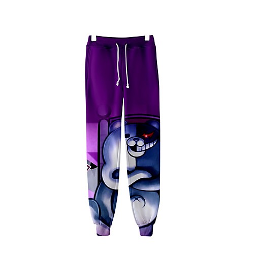 

anime 3d printed danganronpa cosplay gym joggers casual pants trousers drawstring sports sweatpants 04 xxxl