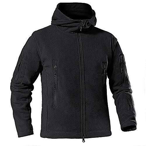 

Women's Men's Hiking Fleece Jacket Winter Outdoor Lightweight Windproof Fleece Lining Breathable Winter Jacket Top Fleece Fishing Climbing Camping / Hiking / Caving Black Green Gray / Quick Dry