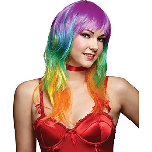 

rainbow multicolor wig