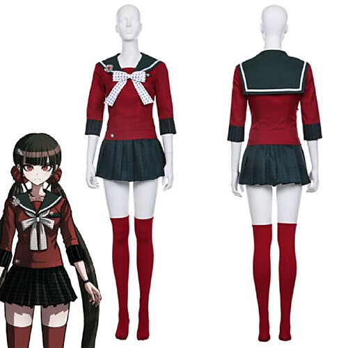 

Inspired by Dangan Ronpa Harukawa Maki Anime Cosplay Costumes Japanese Cosplay Suits Top Skirt Catsuit For Women's Men's / Bow Tie