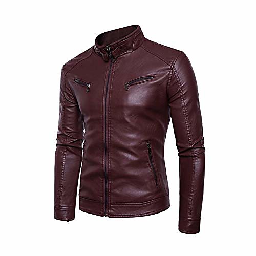 

men's classic faux jacket