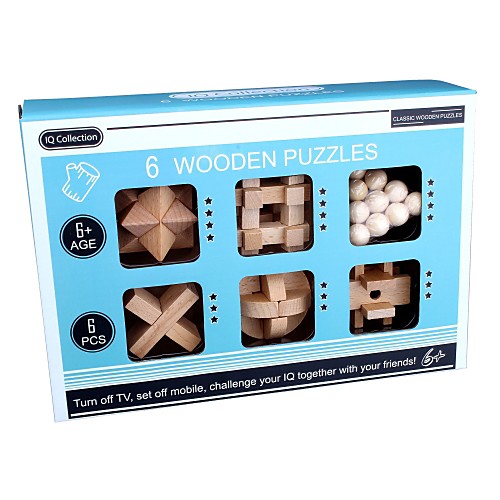 

Jigsaw Puzzle Wooden Puzzle Luban Lock Focus Toy Wooden / Bamboo 1 pcs Adults Child's All Boys' Girls' Toy Gift / 14 Years & Up
