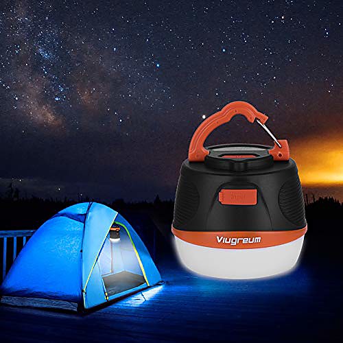 

tent lamp with power bank 5200mah, portable led camping light, emergency lights and rechargeable battery for camping,hiking,backpacking,fishing,hurricane,emergency,outage (orange-10000mah)