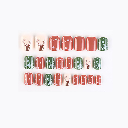 

F741-64 New Geometric Series Fake Nail Finished Nail Art Patch Fake Nail Wearing Nail Art Nail Patch Color Nail Patch