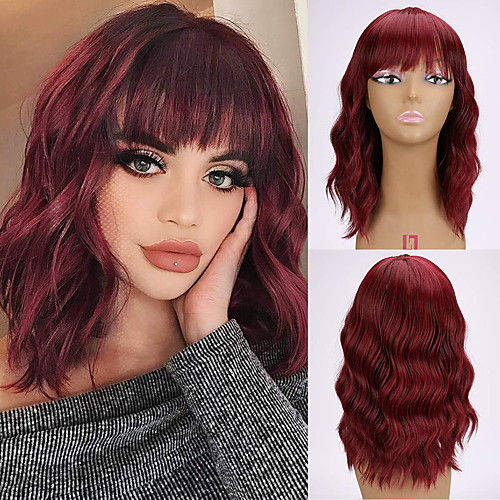 

Synthetic Wig Loose Curl With Bangs Wig Long A10 A11 A12 A1 A2 Synthetic Hair Women's Fashionable Design Party Easy to Carry Blonde Pink