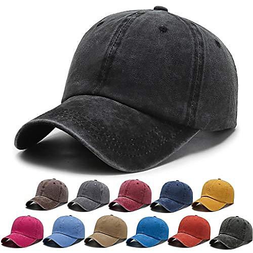 

baseball dad cap washed distressed unisex women men adjustable size perfect for running workout outdoor activities