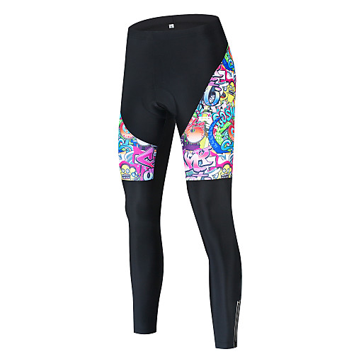 

21Grams Men's Cycling Tights Cycling Bib Tights Bike Tights Bib Tights Padded Shorts / Chamois Breathable Quick Dry Sports Black / Purple / BlackWhite Mountain Bike MTB Road Bike Cycling Clothing