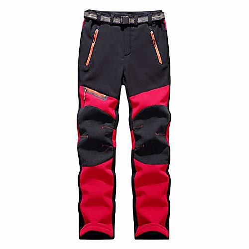 

new pants women's outdoor sports warm padded mountaineering long pants red
