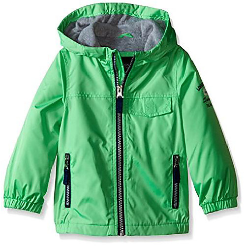 

london fog big boys poly fleece lined windbreaker, lime, 10/12