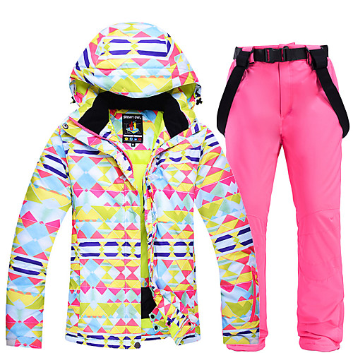 

Women's Ski Jacket with Pants Ski / Snowboard Winter Sports Thermal Warm Waterproof Windproof Polyester Clothing Suit Ski Wear / Long Sleeve / Camo / Camouflage