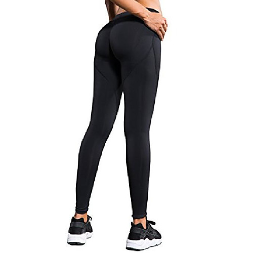 

andils sports women's compression thigh slimming butt lift leggings hip push up yoga pants (us x-large, black)