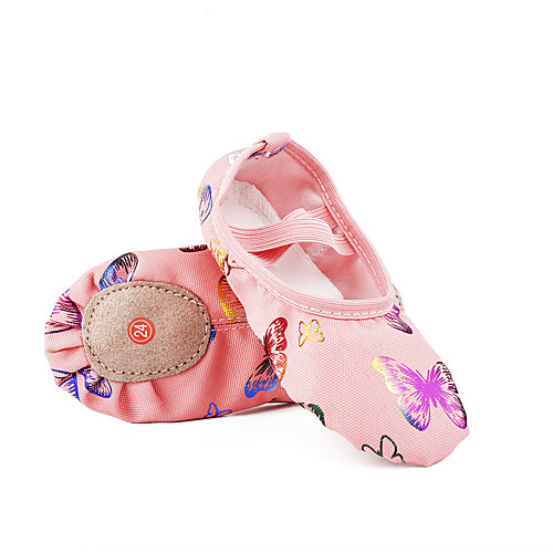 

Girls' Dance Shoes Ballet Shoes Flat Flat Heel Pink Elastic Band Kid's
