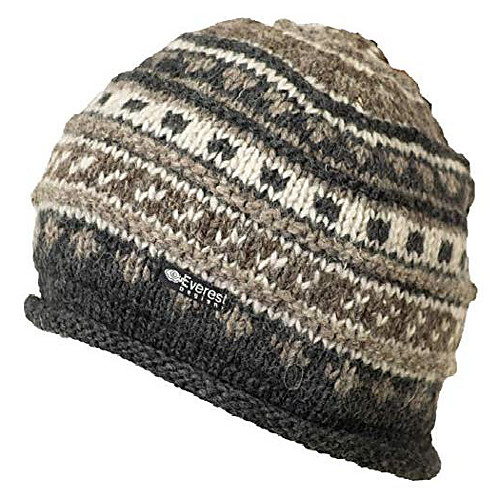

roll beanie, brown, one size