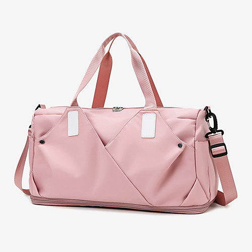 

Women's Waterproof Walking Oxford Cloth Travel Bag Gym Bag Zipper Solid Color Daily Outdoor Handbags Black Purple Red Pink