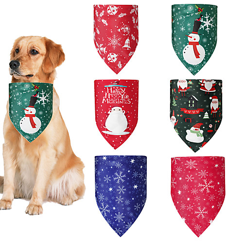 

Dog Cat Bandanas & Hats Christmas Costume Santa Claus Snowman Gingerbread Men Santa Claus Cosplay Classic Funny Christmas Party Winter Dog Clothes Puppy Clothes Dog Outfits Adjustable Random Color