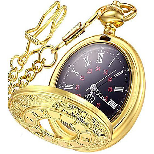 

vintage pocket watch roman numerals scale quartz mens womens watch with chain christmas graduation birthday gifts fathers day