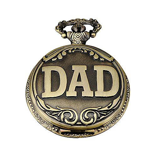 

classic mens bronze pocket watch retro quartz watch with gift box for dad …