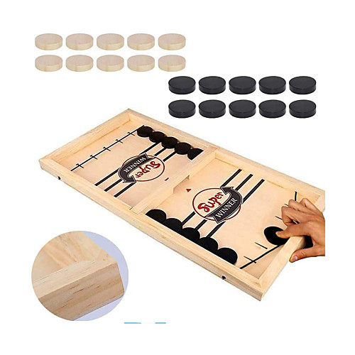 

Board Game Fast Sling Puck Game, Tabletop Slingshot Games Wooden family game Parent-Child Interaction Home Entertainment Kid's Adults Boys and Girls Toys Gifts