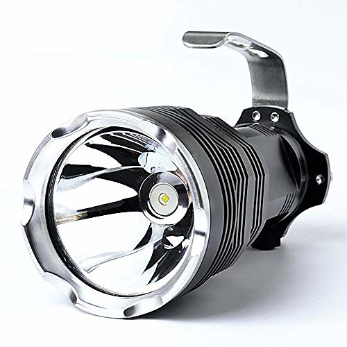 

led flashlight aluminum alloy direct charge portable searchlight glare camping patrol defensive long-range shot (size : 1510cm)