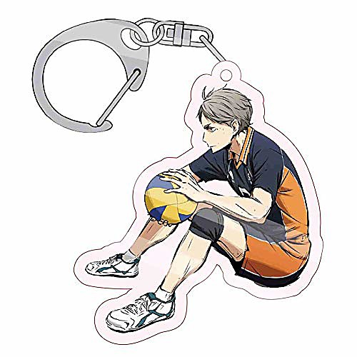 

haikyuu!! anime keychain cosplay key rings for bag and belt loop accessory volleyball fans gift(one size style 03)