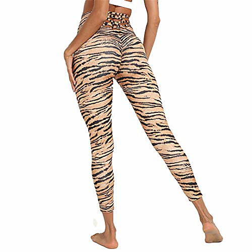 

fitness pants women leggings tiger pattern push up workout high waist gym sporting leggins picture color s