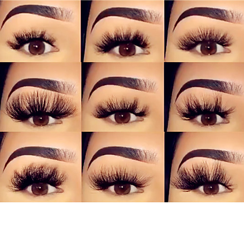 

25mm Mink Lashes 100% Cruelty free Fluffy Wispy Long lasting Crisscross Eye Lashes Mink Eyelashes Solt False Eyelashes