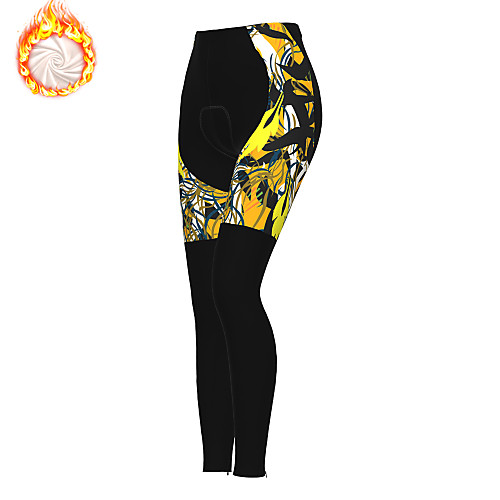 

21Grams Women's Cycling Tights Cycling Pants Winter Fleece Bike Tights Padded Shorts / Chamois Pants Fleece Lining Breathable Warm Sports Black Mountain Bike MTB Road Bike Cycling Clothing Apparel