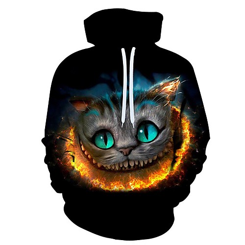 

Men's Pullover Hoodie Sweatshirt Graphic Ugly Christmas Animal Christmas 3D Print Christmas Hoodies Sweatshirts White Black Purple