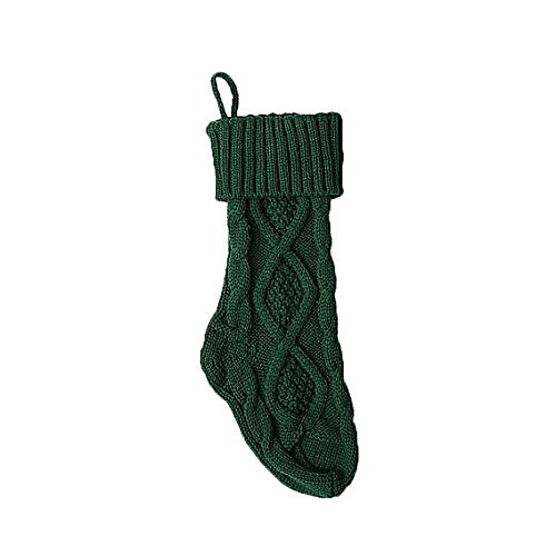 

christmas stocking chunky knit stocking large (green)