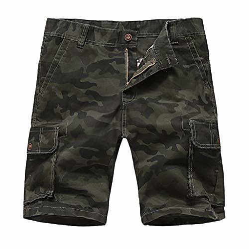 

men's camouflage button-pocket overalls wind overalls shorts